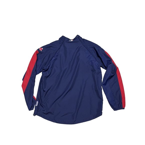 Boston Red Sox MLB Majestic Cool Base Pullover REMOVABLE Sleeves 1/4 Zip Medium - Picture 2 of 7